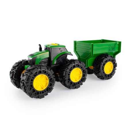 Ciągnik John Deere Monster Treads z przyczepą