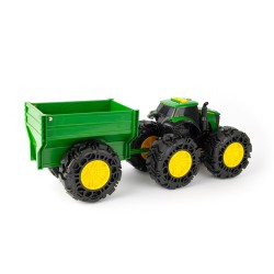 Ciągnik John Deere Monster Treads z przyczepą