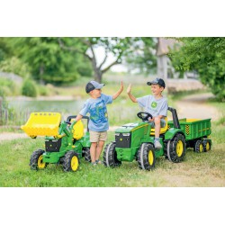 Ciągnik Traktorek z ładowaczem na pedały John Deere 7310R rollyFarmtrac