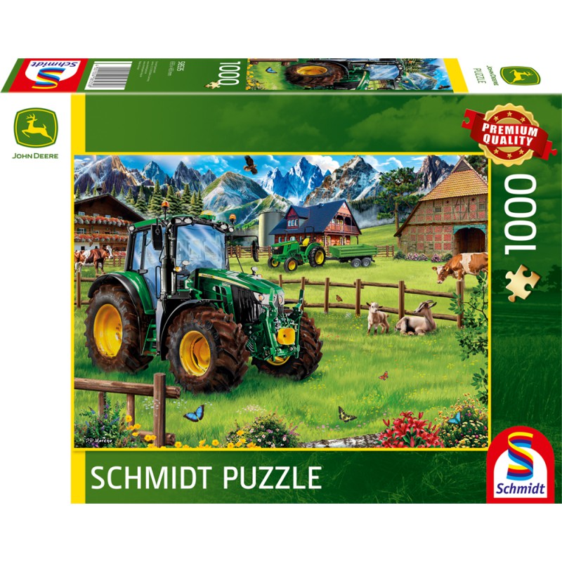 Puzzle z Ciągnikiem Traktorem  John Deere 6120M 1000el