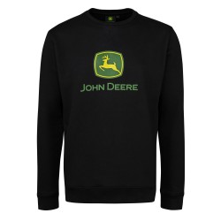 Dresowa bluza Czarna z logo John Deere