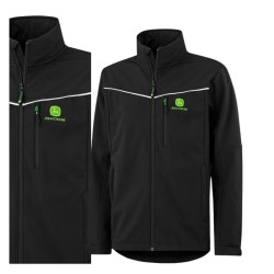 John Deer kurtka Softshell czarna z logo