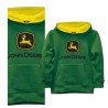 Bluza z kapturem Zielona dziecięca z logo John Deere