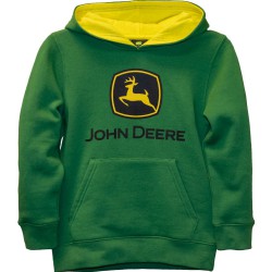 Bluza z kapturem Zielona dziecięca z logo John Deere