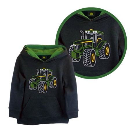 Bluza z kapturem dziecięca z traktorem John Deere