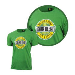 John Deere Zielona koszulka T-shirt Vintage