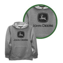 John Deere Bluza z kapturem Szara