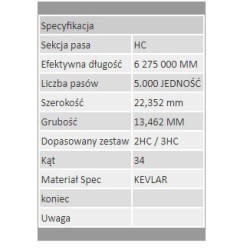 Pas zabezpieczający do sieczkarni John Deere AZ53559