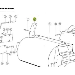 Blacha ścieralna prawa 0000763923 CLAAS Jaguar