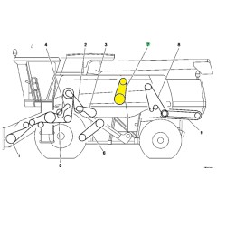 Pas klinowy John Deere AH158880