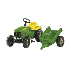 John Deere Traktorek na pedały ciągnik z przyczepą dla dzieci RollyKid